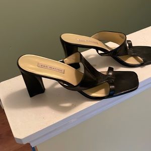 Black no strap sandal